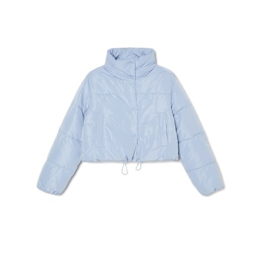 Cropp - Niebieska kurtka puffer - niebieski ze sklepu Cropp w kategorii Kurtki damskie - zdjęcie 170698741