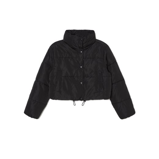 Cropp - Czarna kurtka puffer - czarny ze sklepu Cropp w kategorii Kurtki damskie - zdjęcie 170698744