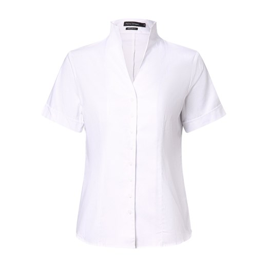 Franco Callegari Bluzka damska Kobiety Bawełna biały wypukły wzór tkaniny ze sklepu vangraaf w kategorii Koszule damskie - zdjęcie 170698770