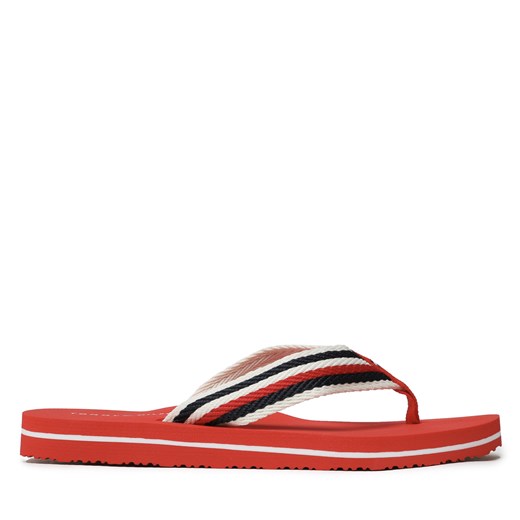 Japonki Tommy Hilfiger Essential Comfort Sandal FW0FW07147 Fireworks SNE ze sklepu eobuwie.pl w kategorii Klapki damskie - zdjęcie 170702320