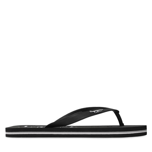 Japonki Pepe Jeans Bay Beach Basic M PMS70128 Black 999 ze sklepu eobuwie.pl w kategorii Klapki męskie - zdjęcie 170702343