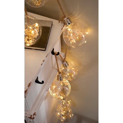 Łańcuch z 8 lampkami z diodami LED i suszonymi kwiatami ze sklepu bonprix w kategorii Lampiony i lampki - zdjęcie 170706553