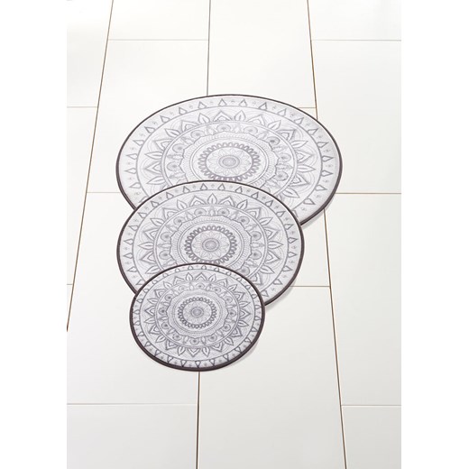 Okrągłe dywaniki łazienkowe z pianką memory ze sklepu bonprix w kategorii Dywaniki łazienkowe - zdjęcie 170707211
