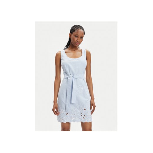 Fracomina Sukienka letnia FS24SD1001W445N8 Niebieski Slim Fit ze sklepu MODIVO w kategorii Sukienki - zdjęcie 170712781