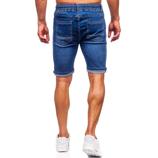 Granatowe krótkie spodenki jeansowe męskie Denley 9325 35/XL okazja Denley
