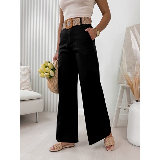 spodnie bernadette czarne uni ze sklepu UBRA w kategorii Spodnie damskie - zdjęcie 170715373