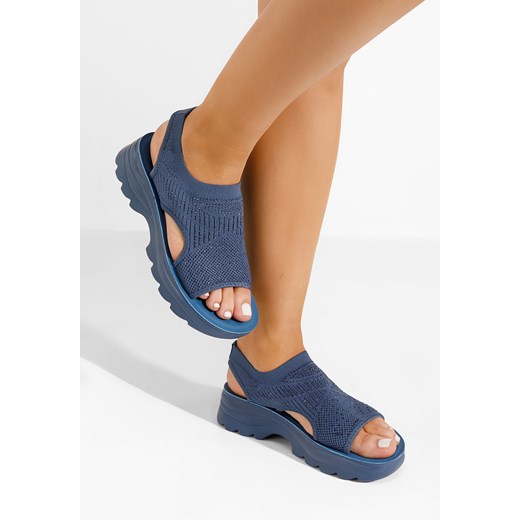 Niebieskie sandały damskie Blakely ze sklepu Zapatos w kategorii Sandały damskie - zdjęcie 170715771