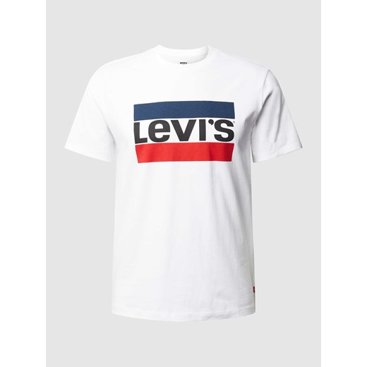 T-shirt z nadrukiem z logo ze sklepu Peek&Cloppenburg  w kategorii T-shirty męskie - zdjęcie 170716571