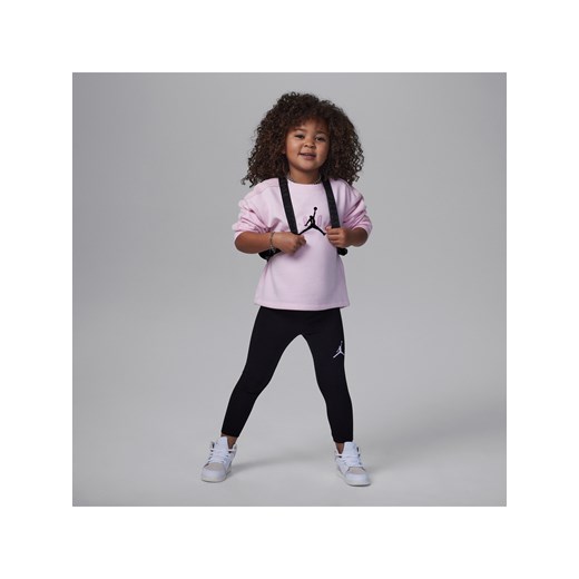 Dwuczęściowy zestaw dla małych dzieci Jordan Soft Touch Mixed Crew Set - Czerń ze sklepu Nike poland w kategorii Dresy dziewczęce - zdjęcie 170716713