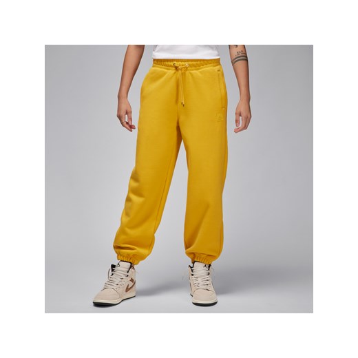 Spodnie damskie Jordan Flight Fleece - Żółty ze sklepu Nike poland w kategorii Spodnie damskie - zdjęcie 170716741