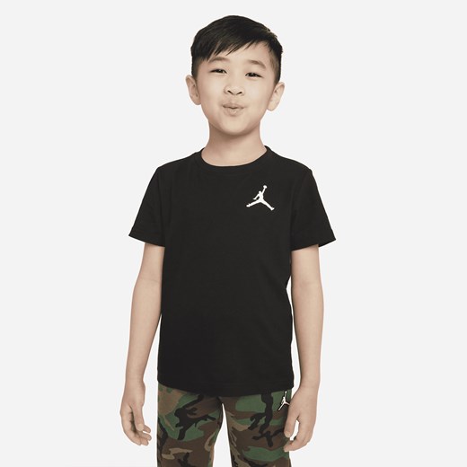 Jordan t-shirt chłopięce czarny z krótkim rękawem 