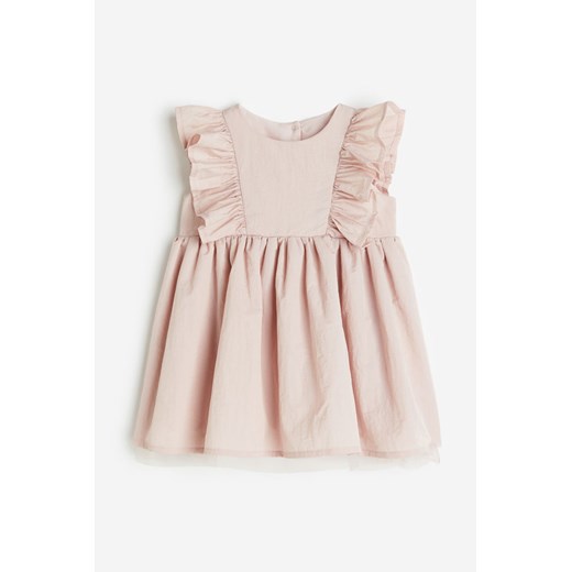 H & M - Sukienka z falbanami - Różowy ze sklepu H&M w kategorii Sukienki dziewczęce - zdjęcie 170717013