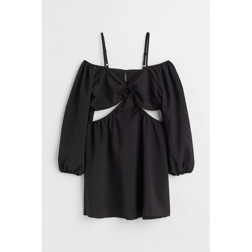 H & M - H & M+ Krótka sukienka z wycięciami - Czarny H & M XXL H&M