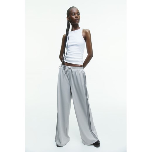 H & M - Spodnie sportowe z lampasami - Szary ze sklepu H&M w kategorii Spodnie damskie - zdjęcie 170717103