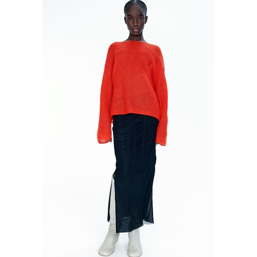 H & M - Sweter z domieszką moheru - Pomarańczowy H & M L H&M