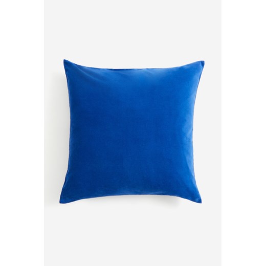 H & M - Aksamitna poszewka na poduszkę - Niebieski H & M 50x50 H&M