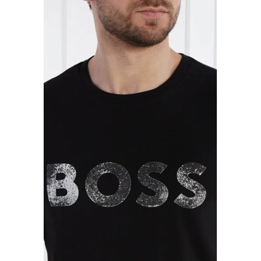 T-shirt męski BOSS HUGO z krótkim rękawem czarny 