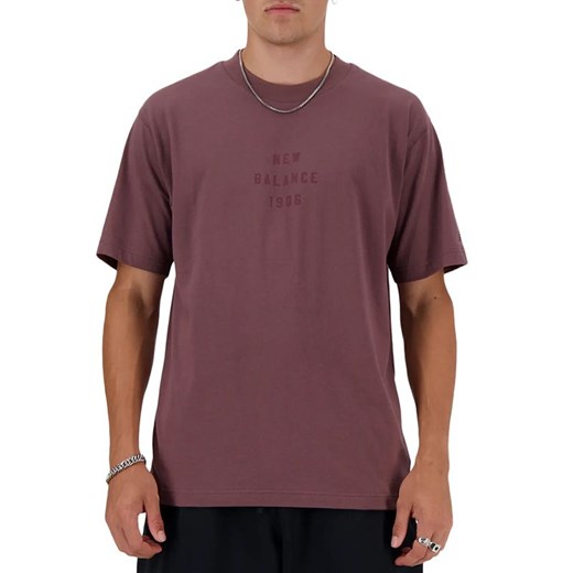 Koszulka New Balance MT41519LIE - bordowa ze sklepu streetstyle24.pl w kategorii T-shirty męskie - zdjęcie 170720004