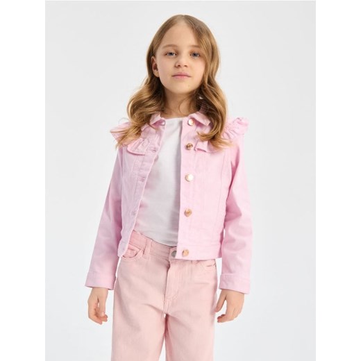 Sinsay - Kurtka jeansowa - różowy ze sklepu Sinsay w kategorii Kurtki dziewczęce - zdjęcie 170722001