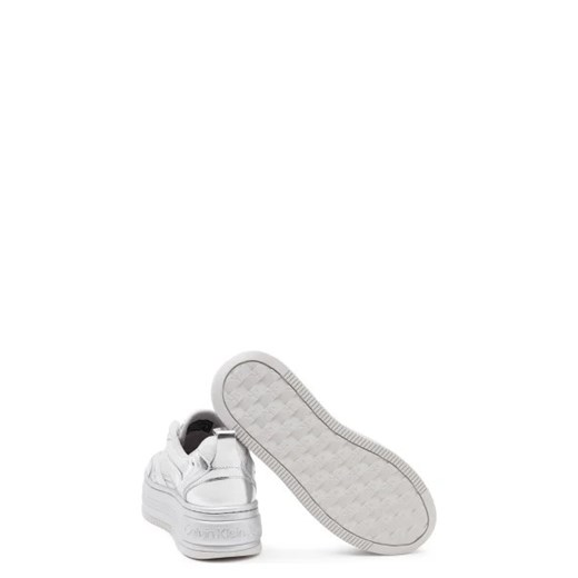 Buty sportowe damskie Calvin Klein sneakersy z tworzywa sztucznego na platformie sznurowane 