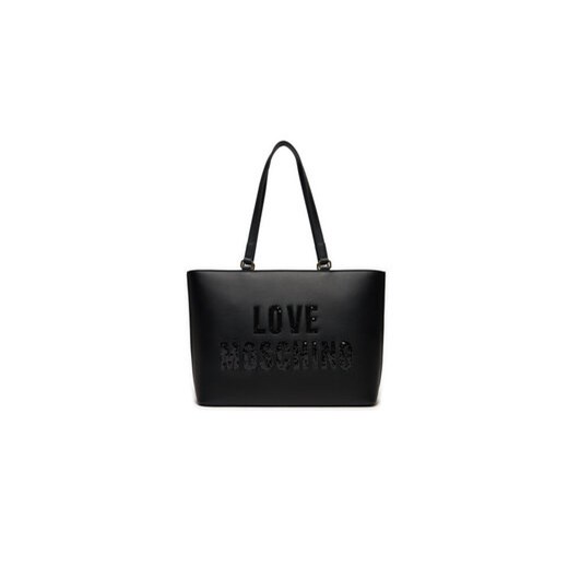 LOVE MOSCHINO Torebka JC4288PP0IKK0000 Czarny ze sklepu MODIVO w kategorii Torby Shopper bag - zdjęcie 170726154