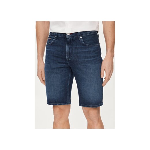 Tommy Hilfiger Szorty jeansowe Brooklyn MW0MW35176 Granatowy Straight Fit ze sklepu MODIVO w kategorii Spodenki męskie - zdjęcie 170726202