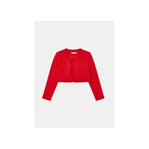 Mayoral Kardigan 00321 Czerwony Slim Fit ze sklepu MODIVO w kategorii Swetry dziewczęce - zdjęcie 170726341