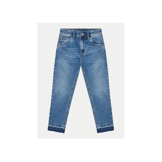 Pepe Jeans Jeansy Tapered Jeans Hw Jr PG201678 Niebieski Regular Fit ze sklepu MODIVO w kategorii Spodenki dziewczęce - zdjęcie 170726452