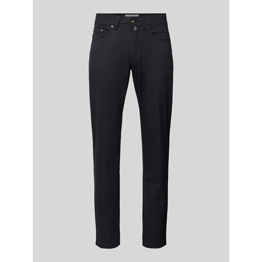 Spodnie o kroju tapered fit z 5 kieszeniami model ‘Lyon’ ze sklepu Peek&Cloppenburg  w kategorii Spodnie męskie - zdjęcie 170726673