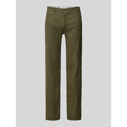 Spodnie w jednolitym kolorze model ‘CADIZ’ ze sklepu Peek&Cloppenburg  w kategorii Spodnie męskie - zdjęcie 170726712