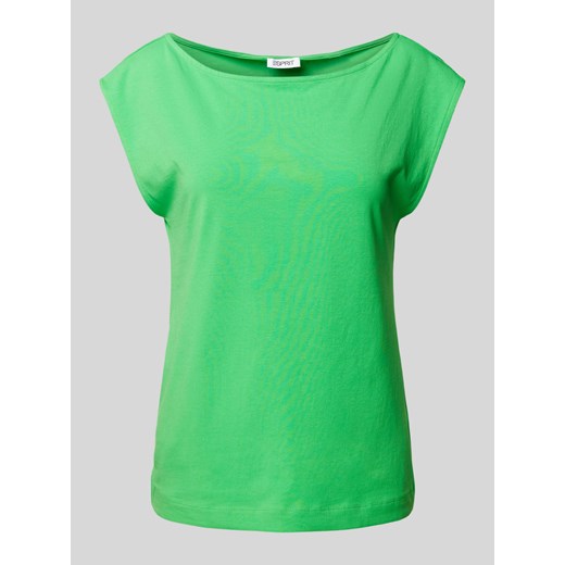 T-shirt w jednolitym kolorze ze sklepu Peek&Cloppenburg  w kategorii Bluzki damskie - zdjęcie 170726732