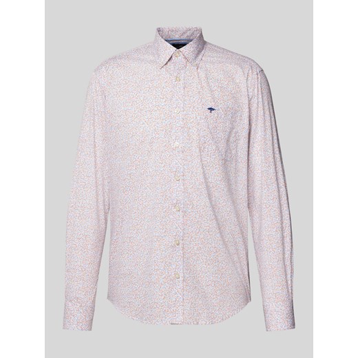 Koszula casualowa o kroju slim fit we wzory na całej powierzchni ze sklepu Peek&Cloppenburg  w kategorii Koszule męskie - zdjęcie 170726804