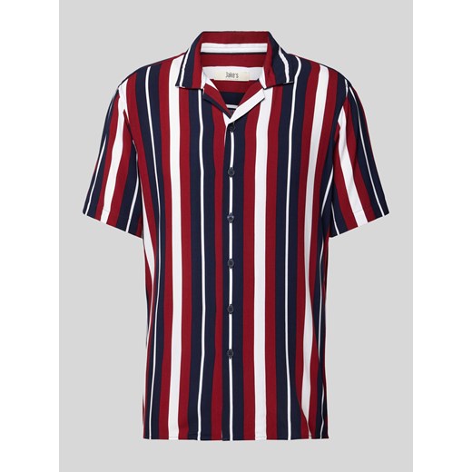 Koszula biznesowa o kroju slim fit z rękawem o dł. 1/2 ze sklepu Peek&Cloppenburg  w kategorii Koszule męskie - zdjęcie 170727031