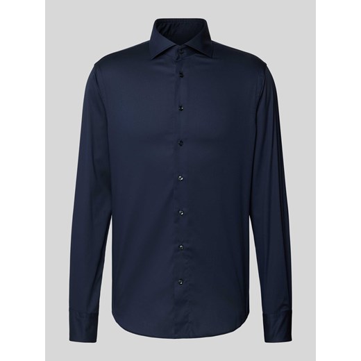 Koszula biznesowa o kroju slim fit z diagonalu ze sklepu Peek&Cloppenburg  w kategorii Koszule męskie - zdjęcie 170727073