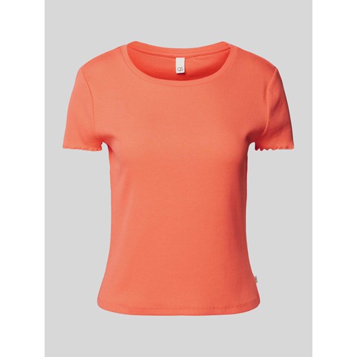 T-shirt z okrągłym dekoltem model ‘Ruffle’ ze sklepu Peek&Cloppenburg  w kategorii Bluzki damskie - zdjęcie 170727180