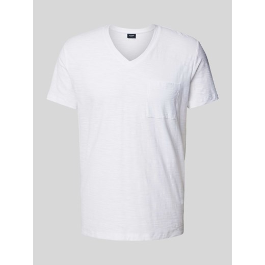 T-shirt z dekoltem w serek i kieszenią na piersi ze sklepu Peek&Cloppenburg  w kategorii T-shirty męskie - zdjęcie 170727223
