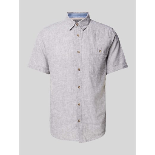 Koszula casualowa z kieszenią na piersi i rękawem o dł. 1/2 ze sklepu Peek&Cloppenburg  w kategorii Koszule męskie - zdjęcie 170727241