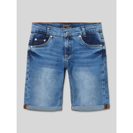 Szorty jeansowe z przyszytymi mankietami nogawek ze sklepu Peek&Cloppenburg  w kategorii Spodenki chłopięce - zdjęcie 170727304