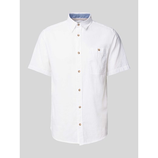Koszula casualowa z kieszenią na piersi i rękawem o dł. 1/2 ze sklepu Peek&Cloppenburg  w kategorii Koszule męskie - zdjęcie 170727431