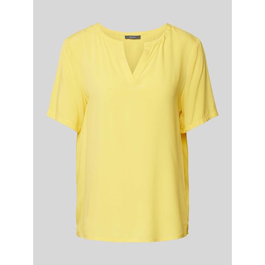Bluzka z wiskozy w jednolitym kolorze ze sklepu Peek&Cloppenburg  w kategorii Bluzki damskie - zdjęcie 170727921