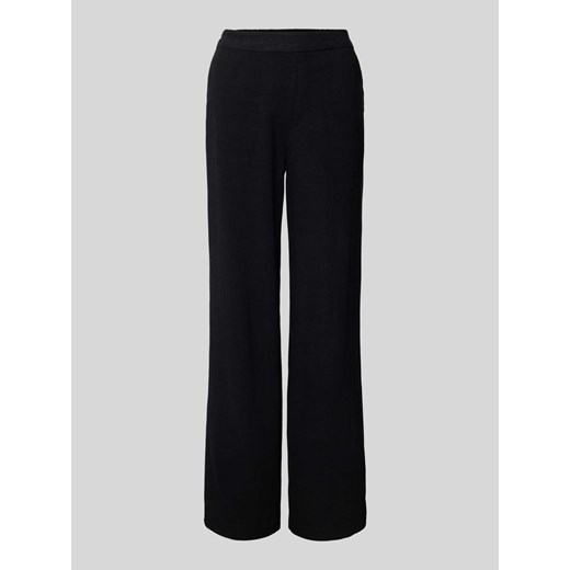 Spodnie materiałowe z szeroką nogawką i elastycznym pasem model ‘Sanne Aline’ ze sklepu Peek&Cloppenburg  w kategorii Spodnie damskie - zdjęcie 170727970