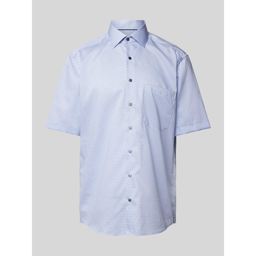 Koszula biznesowa o kroju comfort fit ze wzorem na całej powierzchni ze sklepu Peek&Cloppenburg  w kategorii Koszule męskie - zdjęcie 170728332