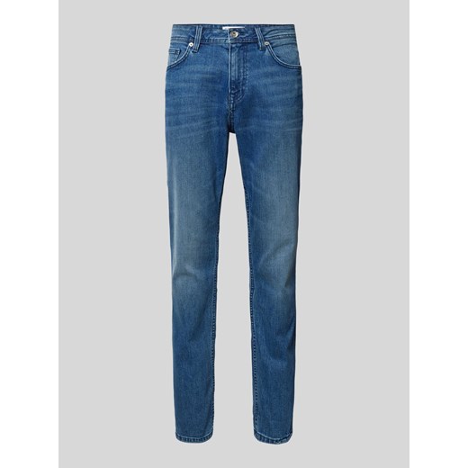 Jeansy o kroju slim fit w jednolitym kolorze model ‘Josh’ ze sklepu Peek&Cloppenburg  w kategorii Jeansy męskie - zdjęcie 170728432