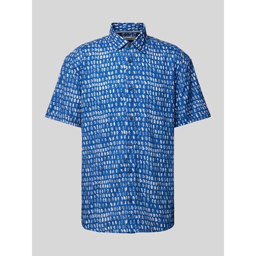Koszula casualowa o kroju relaxed fit ze wzorem na całej powierzchni ze sklepu Peek&Cloppenburg  w kategorii Koszule męskie - zdjęcie 170728510