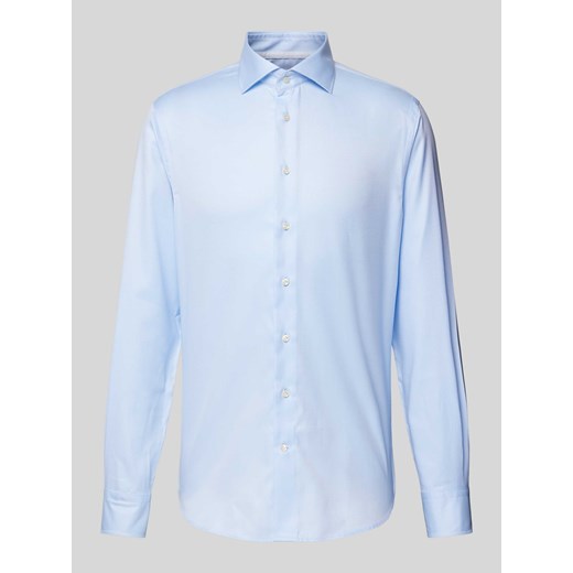 Koszula biznesowa o kroju slim fit z kołnierzykiem typu cutaway ze sklepu Peek&Cloppenburg  w kategorii Koszule męskie - zdjęcie 170728593