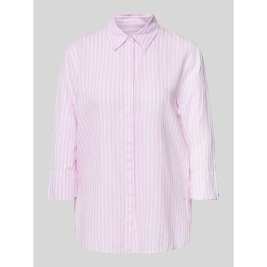 Bluzka lniana ze wzorem w paski model ‘STYLE.VICKI’ ze sklepu Peek&Cloppenburg  w kategorii Koszule damskie - zdjęcie 170728742