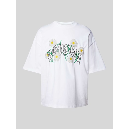 T-shirt z nadrukiem z logo i motywem ze sklepu Peek&Cloppenburg  w kategorii T-shirty męskie - zdjęcie 170728852