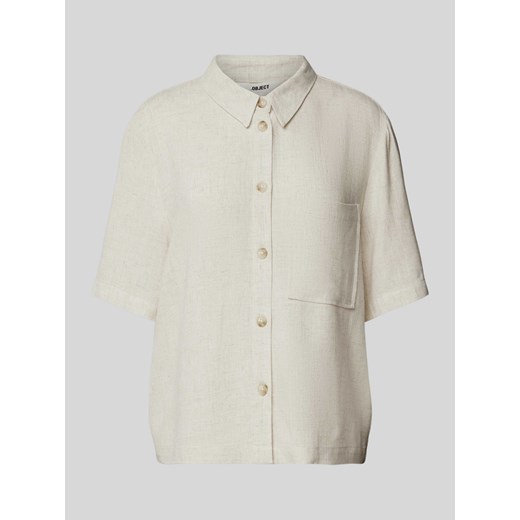 Bluzka z nakładaną kieszenią na piersi model ‘SANNE’ ze sklepu Peek&Cloppenburg  w kategorii Koszule damskie - zdjęcie 170728862