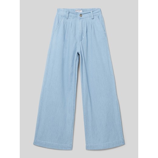 Spodnie o kroju regular fit z wpuszczanymi kieszeniami ze sklepu Peek&Cloppenburg  w kategorii Spodnie dziewczęce - zdjęcie 170728881