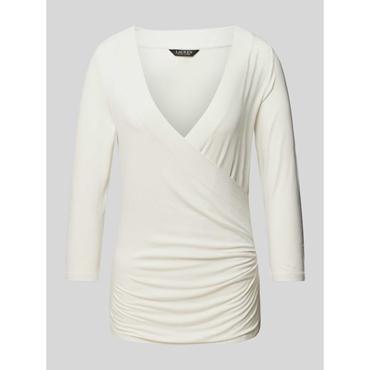 Bluzka z długim rękawem w stylu kopertowym model ‘ALAYJA’ ze sklepu Peek&Cloppenburg  w kategorii Bluzki damskie - zdjęcie 170728933